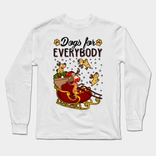 Dogs Ugly Christmas Sweater. Dogs For Everybody Matching Sweatshirts. Long Sleeve T-Shirt